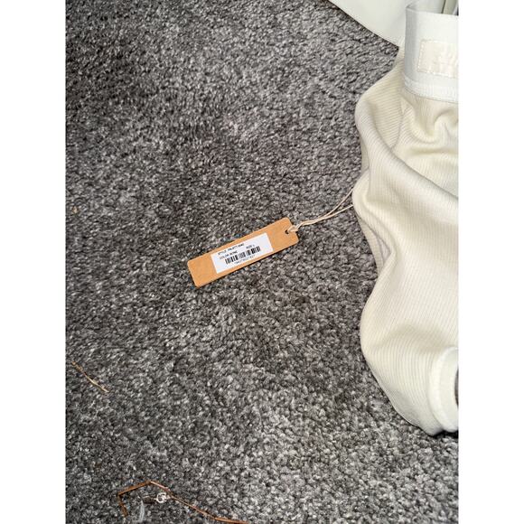 Skims high waisted ribbed thong in bone size large - NEW - Picture 3 of 3